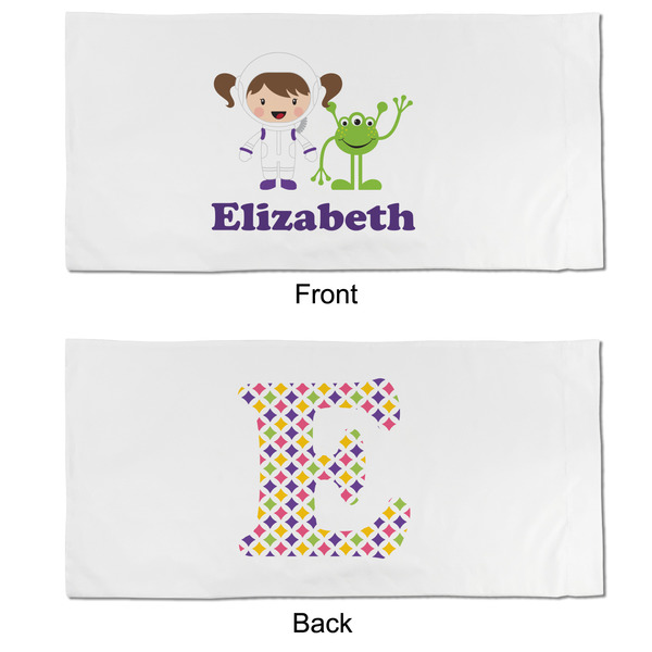 Girls Astronaut King Pillow Case - APPROVAL (partial print)