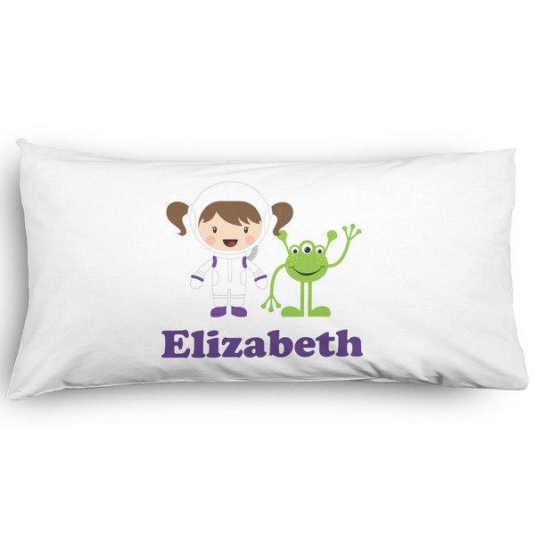 Custom Girls Astronaut Pillow Case - King - Graphic (Personalized)