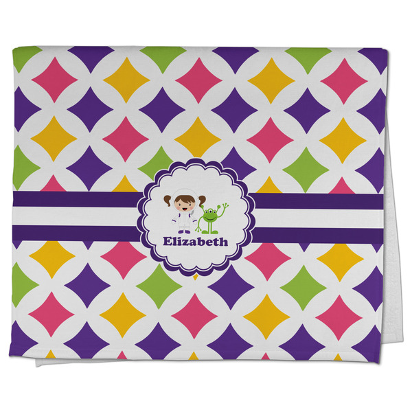 Custom Girls Astronaut Kitchen Towel - Poly Cotton w/ Name or Text