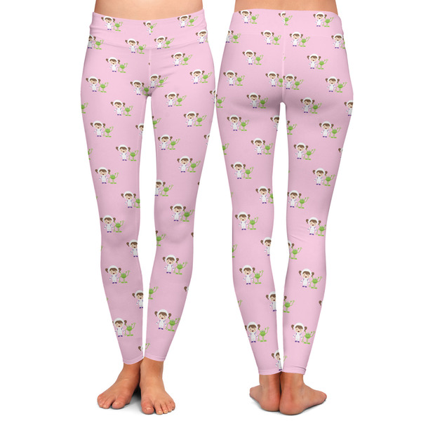 Girls Astronaut Ladies Leggings - Front and Back