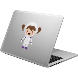 Girls Astronaut Laptop Decal (Personalized)