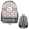 Girls Astronaut Large Backpack - Gray - Front & Back View