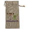Girls Astronaut Large Burlap Gift Bags - Front