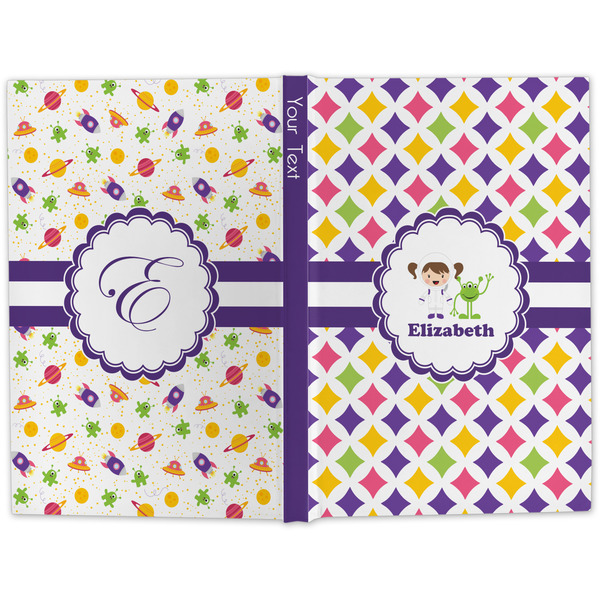 Girls Astronaut Large Hard Cover Journal - Apvl