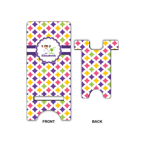 Girls Astronaut Large Phone Stand - Front & Back