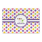 Girls Astronaut Large Rectangle Car Magnet (Personalized)