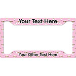 Girls Astronaut License Plate Frame - Style A (Personalized)
