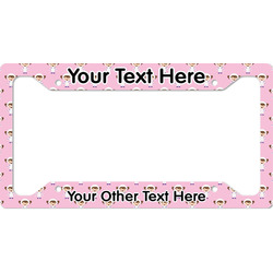 Girls Astronaut License Plate Frame - Style A (Personalized)
