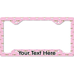 Girls Astronaut License Plate Frame - Style C (Personalized)