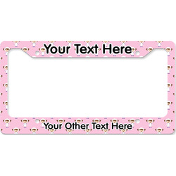 Girls Astronaut License Plate Frame - Style B (Personalized)