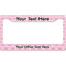 Girls Astronaut License Plate Frame Wide