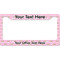 Girls Astronaut License Plate Frame - Style B (Personalized)