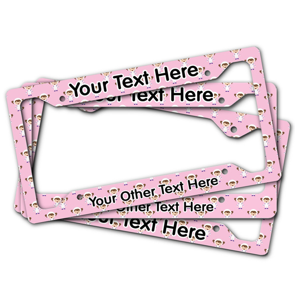 Girls Astronaut License Plate Frames - (PARENT MAIN)
