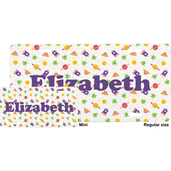 Girls Astronaut License Plate (Sizes)