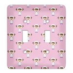 Girls Astronaut Light Switch Cover (2 Toggle Plate)