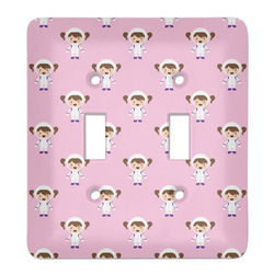 Girls Astronaut Light Switch Cover (2 Toggle Plate)