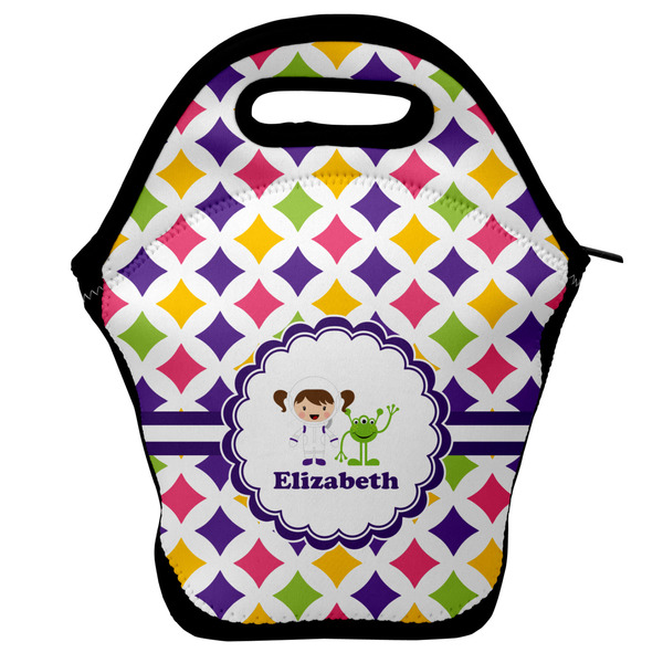 Custom Girls Astronaut Lunch Bag w/ Name or Text