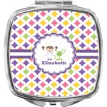 Girls Astronaut Compact Makeup Mirror (Personalized)