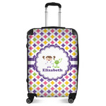 Girls Astronaut Suitcase - 24" Medium - Checked (Personalized)