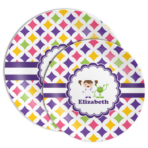 Girls Astronaut Melamine Plates - PARENT/MAIN
