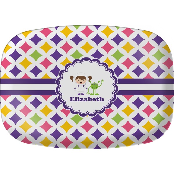 Custom Girls Astronaut Melamine Platter (Personalized)