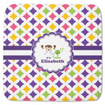 Girls Astronaut Memory Foam Bath Mat - 48"x48" (Personalized)