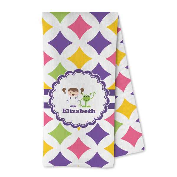 Custom Girls Astronaut Kitchen Towel - Microfiber (Personalized)
