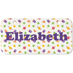 Girls Astronaut Mini/Bicycle License Plate (2 Holes) (Personalized)