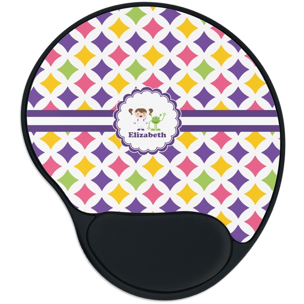 Custom Girls Astronaut Mouse Pad with Wrist Support