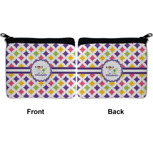 Girls Astronaut Neoprene Coin Purse - Front & Back (APPROVAL)