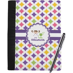 Girls Astronaut Notebook Padfolio - Large w/ Name or Text