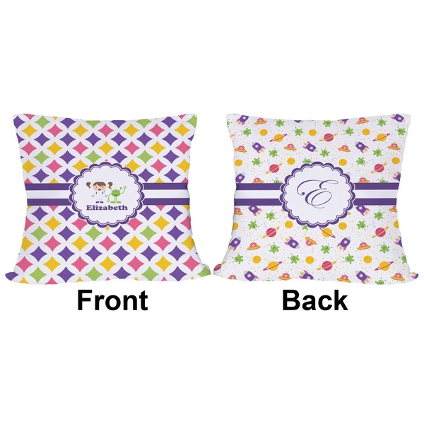 Girls Astronaut Outdoor Pillow - 20x20