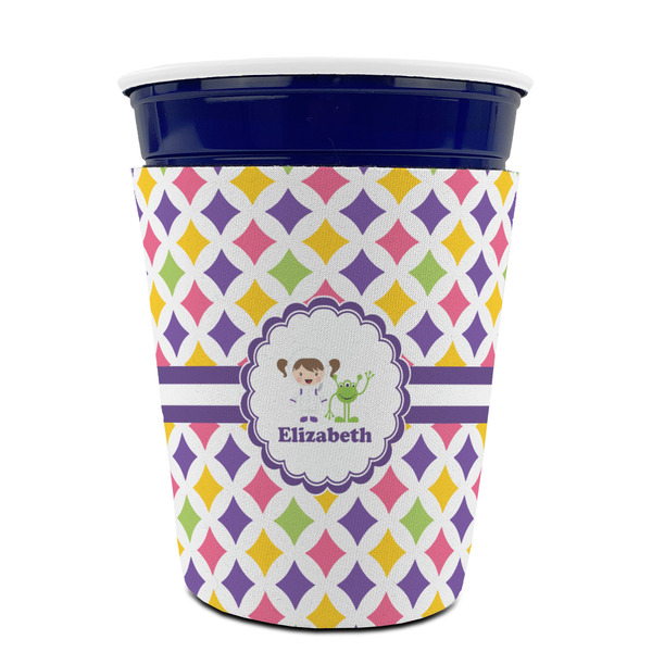 Girls Astronaut Party Cup Sleeves - without bottom - FRONT (on cup)