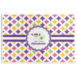 Girls Astronaut Disposable Paper Placemats (Personalized)