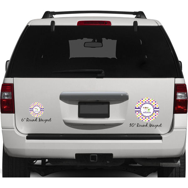 Girls Astronaut Personalized Car Magnets on Ford Explorer