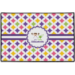 Girls Astronaut Door Mat - 36"x24" (Personalized)