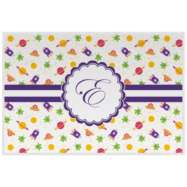 Girls Astronaut Personalized Placemat (Back)