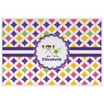 Girls Astronaut Laminated Placemat w/ Name or Text