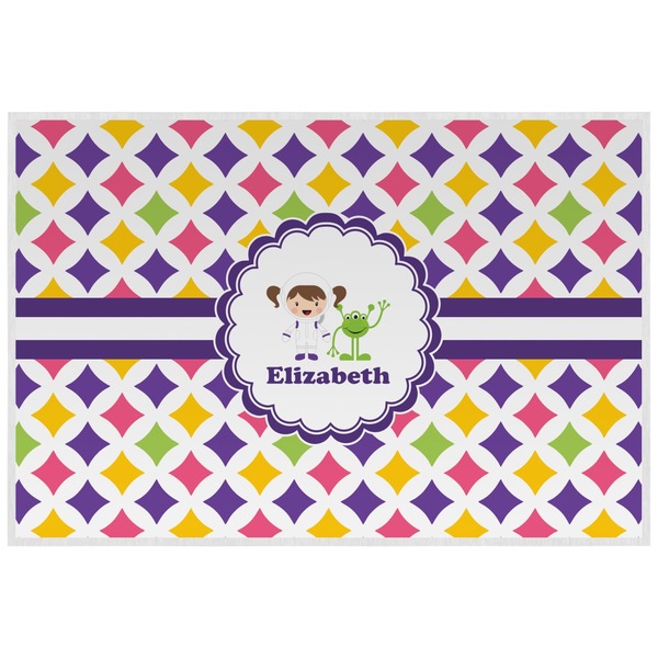 Custom Girls Astronaut Laminated Placemat w/ Name or Text