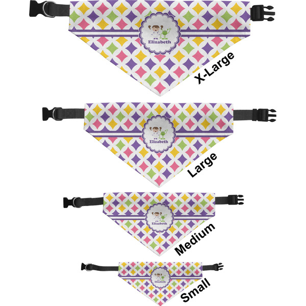 Girls Astronaut Pet Bandana Sizes