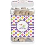 Girls Astronaut Dog Treat Jar (Personalized)