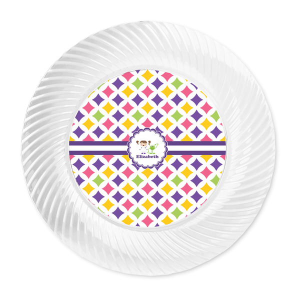 Girls Astronaut Plastic Party Dinner Plates - Approval