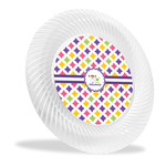 Girls Astronaut Plastic Party Dinner Plates - 10" (Personalized)