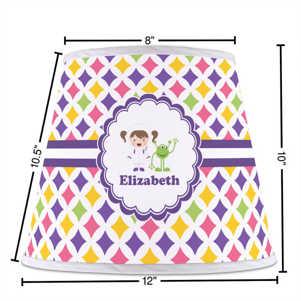 Girls Astronaut Poly Film Empire Lampshade - Dimensions