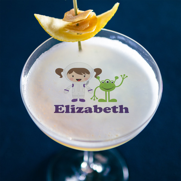 Girls Astronaut Printed Drink Topper - Large - In Context