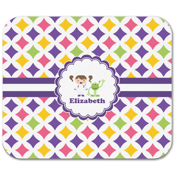 Girls Astronaut Rectangular Mouse Pad - APPROVAL