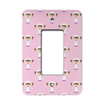 Girls Astronaut Rocker Style Light Switch Cover - Single Switch