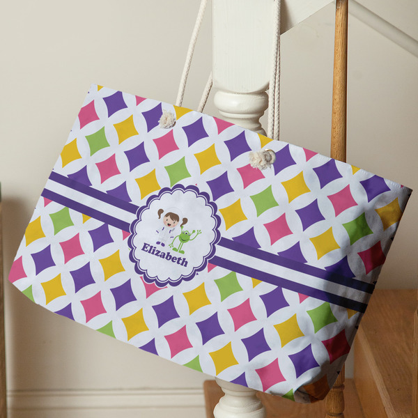 Girls Astronaut Large Rope Tote - Life Style