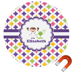 Girls Astronaut Car Magnet (Personalized)