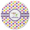 Girls Astronaut Round Rubber Backed Coaster (Personalized)